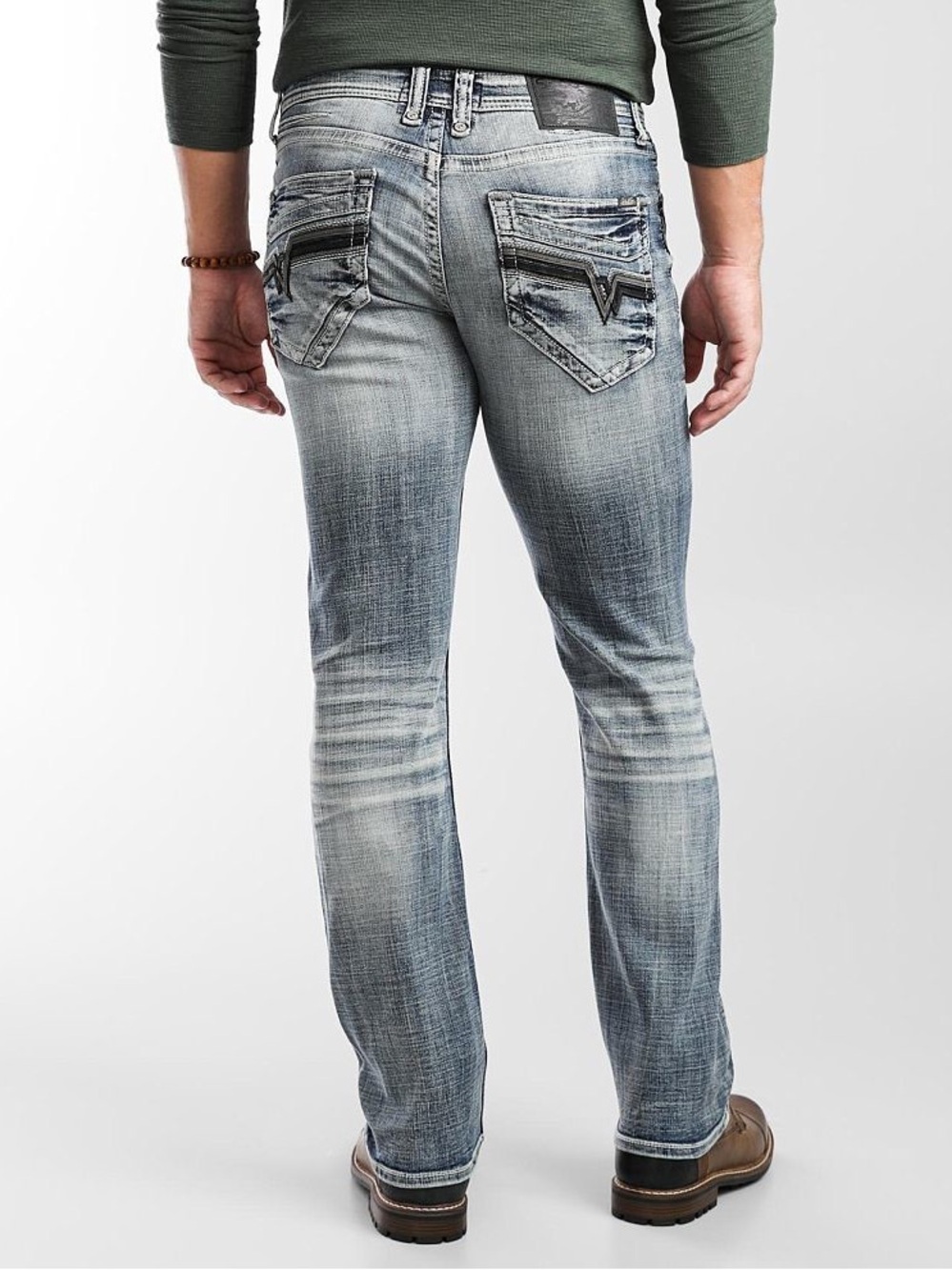 BUCKLE Salvage Havoc Slim Straight Stretch Jean Mens 34R Inseam 32